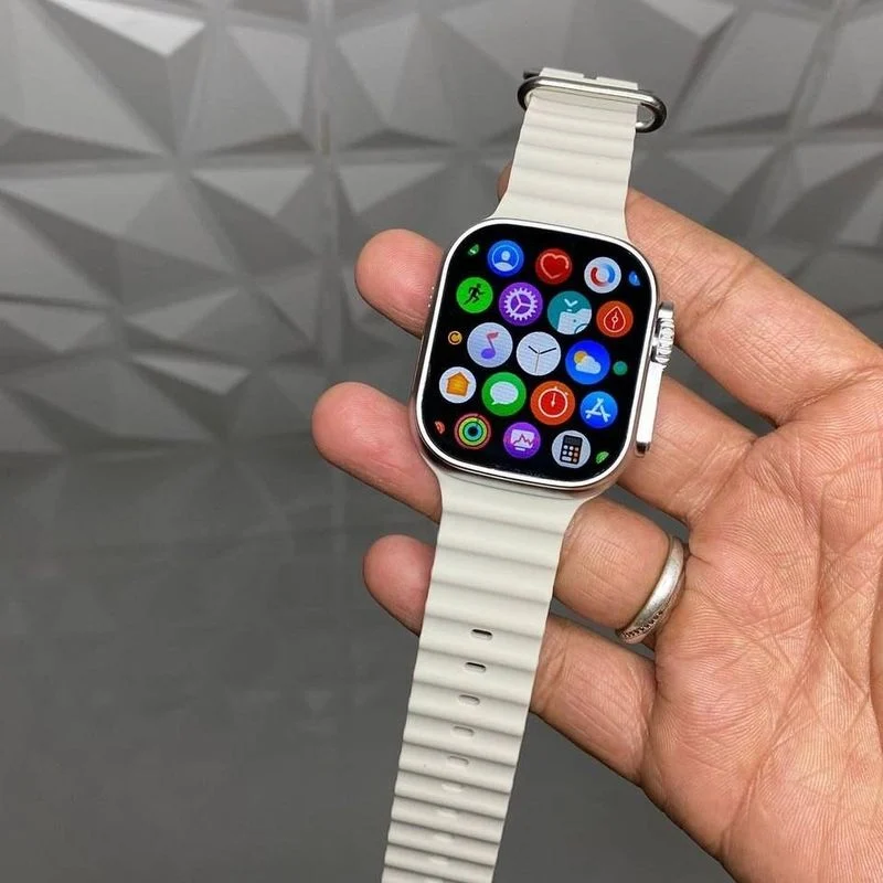 Smartwatch T900 Ultra na cor Branco — imagem do produto